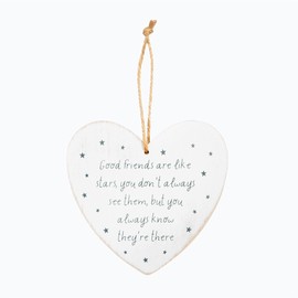 Sass & Belle Good Friends Are Like Stars Heart Plaque