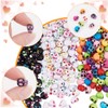 Arricraft 400pcs Halloween Acrylic Skull Beads, 4 Styles Mixed Color,