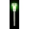 Trade One Stainless Steel Solar Garden Light, Rainbow, Silver