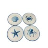 Sigrid Olsen Set of 4 Melamine Appetizer Plates, Ocean Life
