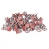 100 Set Snap Button Colorful Brass Prong Press Stud Sewing