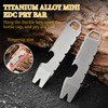 EDC Pry Bar Pry Bar, Titanium Crowbar, Bottle Opener, EDC