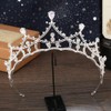 YOVEKAT Princess Crown Head Tiara Wedding Princess Princess Tiara (Silver)