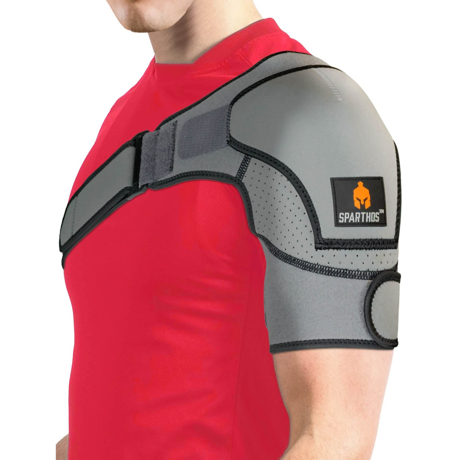 Sparthos Shoulder Brace Support and Compression Sleeve for Torn