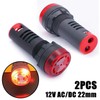 SPORTARC 2 Red Indicator Lights with Buzzer AC/DC 12V 22mm