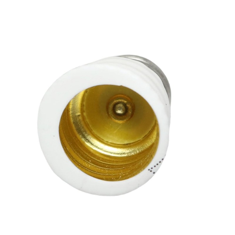 SQXBK 8PCS White E12 to E14 Adapter Converter Bulb Converter