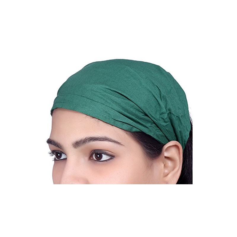 Sarjana Handicrafts Lot 10 Pieces Womens Mens Cotton Headband Hairband