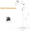 LEPOWER Floor Lamp, Swing Arm Floor Standing Lamp, Industrial Floor