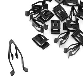 A ABSOPRO Car Dash Dashboard Console Trim Metal Retainer Black (Set of 20)