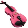 Sky Full Size VN202 Pink Violin with Brazilwood Bow and