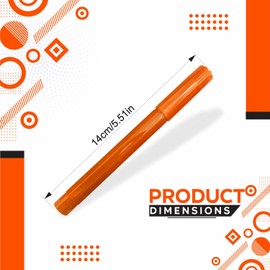 FAARM Felt Tip Markers Smooth Writing Kids Pens Colouring Felt Tips Thick Fibre Pens Reusable Drawing Perfect for School Teacher Painting Party Bag Filler Stationary Supplies 14cm X 1cm (8pk)