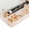 50Pcs Brass Grommet Eyelets Set Sewing Setting Kit with 3