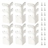 LT Easiyl 12Pcs Metal Corner Protectors Baseboard with Screws for