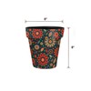 Briarwood Lane Orange and Teal Floral Small Planter