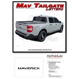 Original Maverick Tailgate Letters : Compatible with 2022-2025 Ford Maverick Tailgate Decals Name Vinyl Graphics Kit (Fits as Shown) (47 Intense Blue – Wet Install)