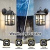 OKELI Dusk to Dawn Outdoor Wall Lights, Exterior Waterproof Lantern,