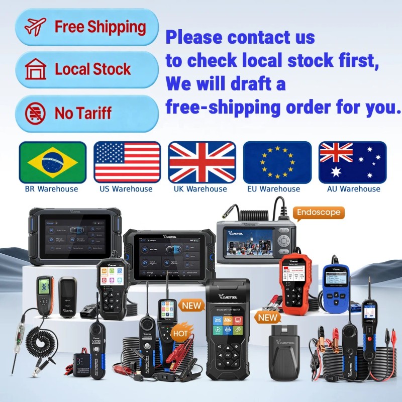 12V 24V Car Circuit Tester, VDIAGTOOL V500Pro Automotive Open Wire