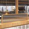 Countertop Low Fence Divide,Restaurant Decorative Partitions Grille,Dividers for Dining Areas,Gold