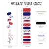 Semi Cured Gel Nail Strips 4th of July Patriotic Extra