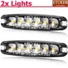 ETUKER 2 x 6 LEDs Front Flasher Orange 12/24 V