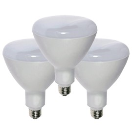 Diodesy- BR40 LED Flood Light Bulb 14W 780 Lumen E26 Medium Base 3000K Soft White for Interior Home Decor Kitchen Recessed Can Light Bulbs 120V 100° Beam Angle White Finish Pack of 3