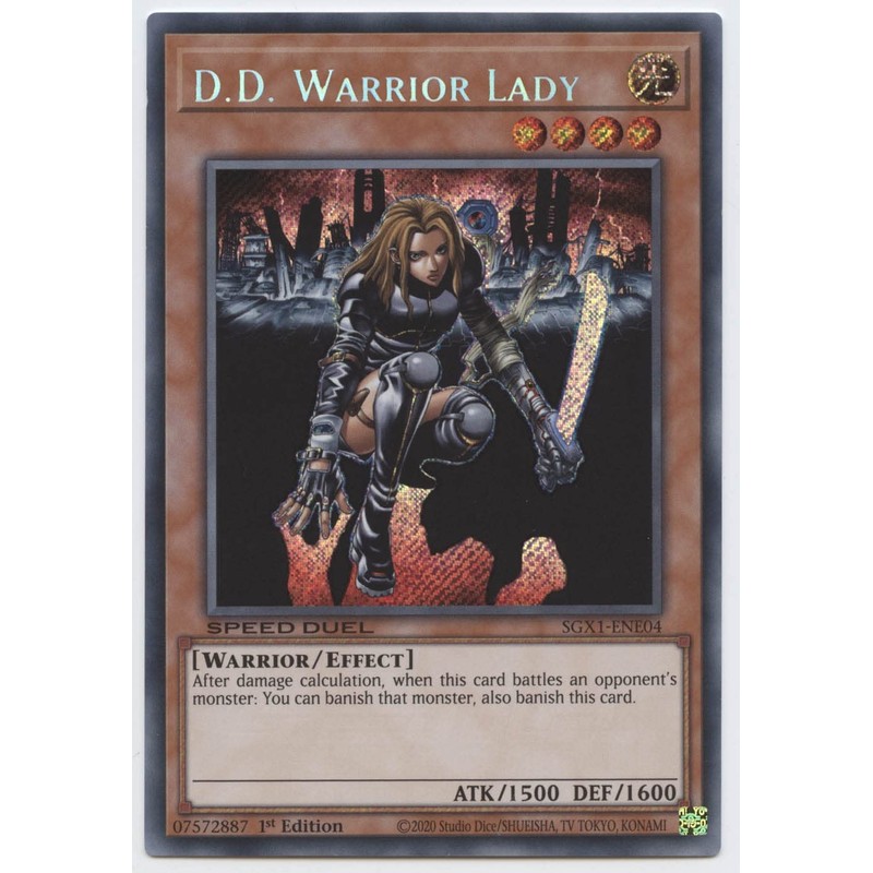 D.D. Warrior Lady - SGX1-ENE04 - Secret Rare - 1st