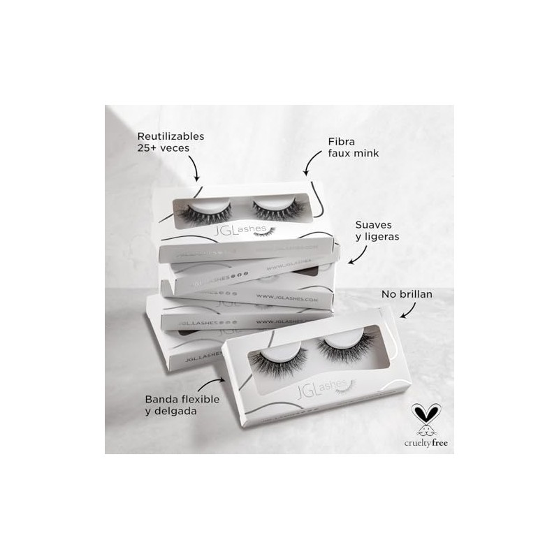 Pestaña petite 1, efecto 3D, largo de 10 mm, reutilizables