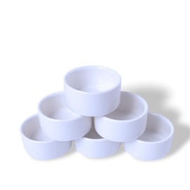 6 Pcs Spider Micro Ceramic Water Bowl, Mini Pet Dish for Spider Tarantula Scorpion Millipede Hermit Crab Tiny Reptile (1 oz)