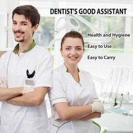 4 Piezas Abridor en Forma de T, Placas de Contraste para Fotos de Fondo Dental, Fondo de Fotografía Dental, Doble Cabeza Abridor Bucal Herramienta Ortodóntica Dental Retracto