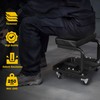 YELLOW JACKET Creeper Garage/Shop Seat, 250 LBS Capacity Rolling Padded