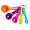 Smart Baking Set of 5pcs Multi Colours Plastic Measuring Spoon