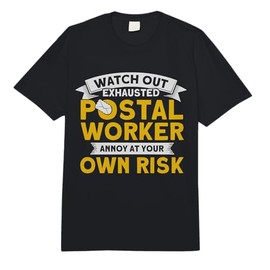 Postal Worker Exhausted Postal Worker Mailman Postman Comfort Colors Adult Heavyweight T-Shirt