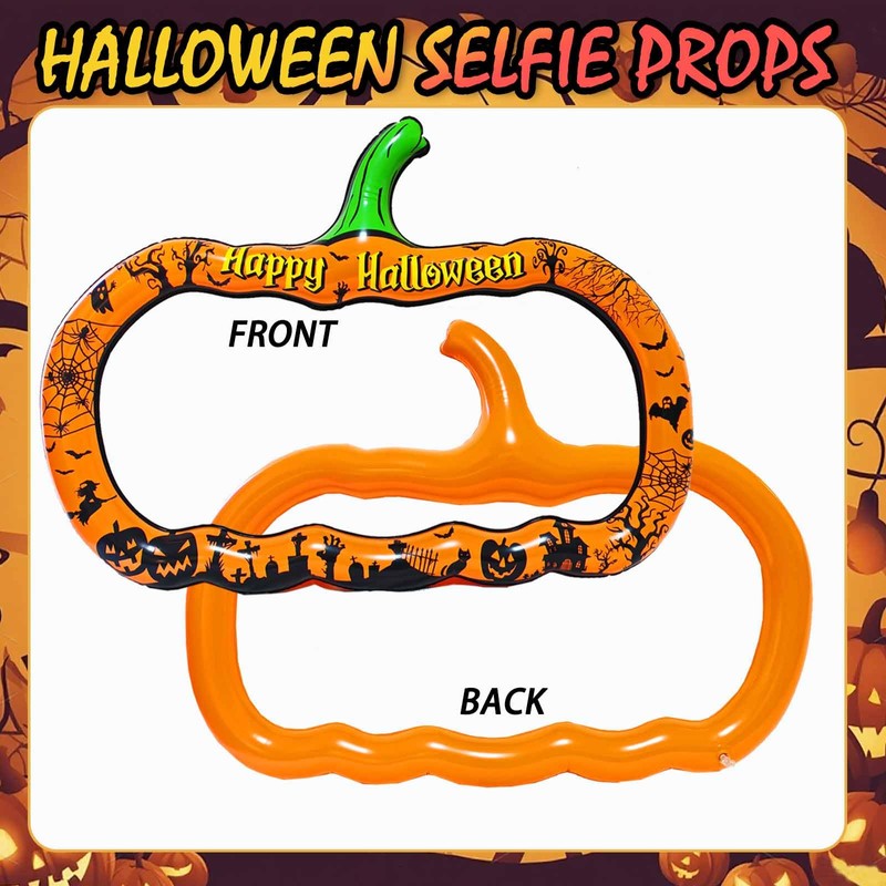 Halloween Photo Booth Props Inflatable Pumpkin Halloween Photo Booth Frame