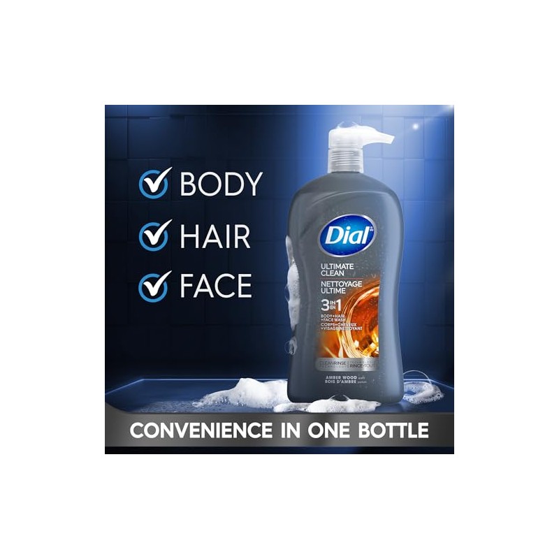 Dial for Men Hair + Body Wash, Ultimate Clean, 32