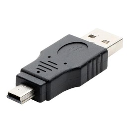 RUITEXUN Mini USB to USB Adapter, USB 2.0 Type A Male Plug to Mini USB Male Coupler Connector Adapter