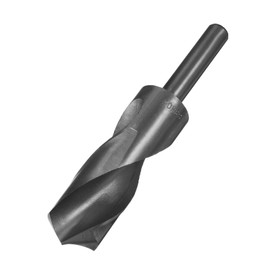 TA-VIGOR 30mm Reduced Shank Drill Bit, 1/2 Inch Shank Blacksmith Drill Bit High-Speed Steel Twist Drill Bit HSS 9341 for Aluminium, Steel, Wood, Plastic, Black Oxide
