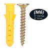 Plastic Expansion Wall Screw Plug Screw Fixings + Self-Tapping Screws