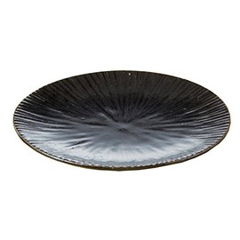 bluer Flowers 有田焼 Platter Black Glazed The 13426