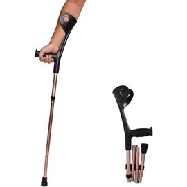 Upxiang Folding elbow arm adult crutch, height adjustable medical arms cuff momentum, portable lightweight aluminum alloy, intercultural handle based on ergonomics
