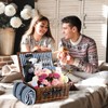 HYBDAMAI Picnic Basket for 4 with Waterproof Picnic Blanket and