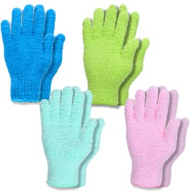 YBEATY 4 Pairs Microfiber Dusting Gloves Household Dusting Reusable Leaf Cleaning Gloves Washable Cleaning Glove for Plants House Clean Car Blinds Lamps