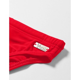 Haute Pression Boys Swim Briefs, red