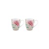 Pip Studio Set of 2 cups blushing birds, khaki, 350