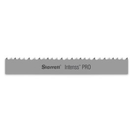 Starrett Intenss Pro Band Saw Blade, Bimetal, Intenss Tooth, Raker Set, Positive Rake, 174" Length, 1-1/4" Width, 0.042" Thick, 2-3 TPI