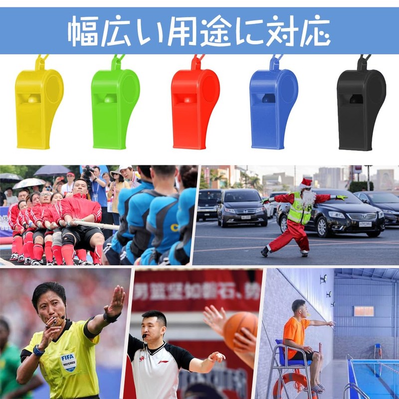Whistle Plastic Whistle Safety Whistle Referee Whistle 15 Pack (5