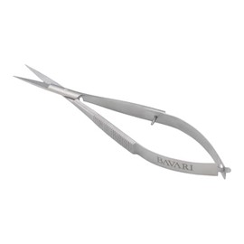 Stainless Steel Spring Scissors - Fine Tip Micro Iris Snips for Cuticle, Eyelash,Trim Nails Grooming, Small Curved Sharp Blades Pocket Shears
