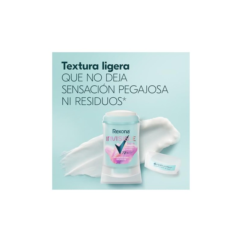 Rexona Invisible Balm Melocotón Peonia 41g