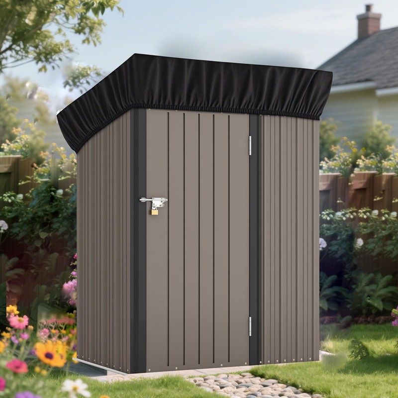 5x3Ft Outdoor Storage Shed Cover & Metal Garden Shed Cover