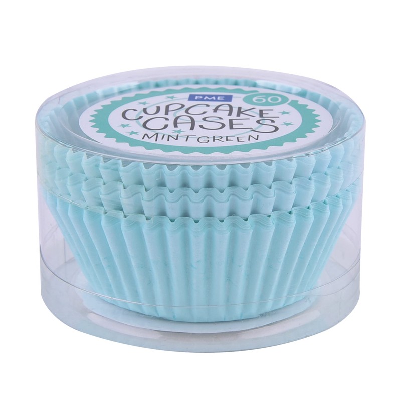 PME Mint Green Paper Cupcake Cases, Pack of 60 BC611