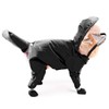 PAIDEFUL Small Dog Full Body Coverage Raincoat Solid Four-Leg Onesie